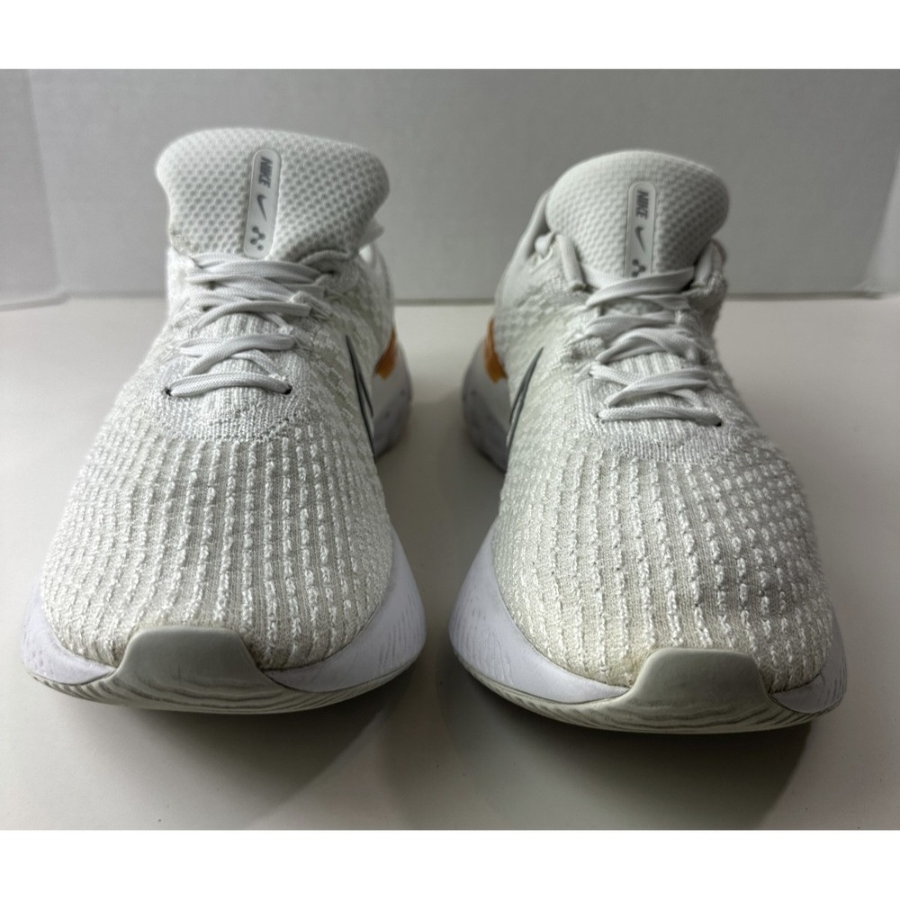Nike React Infinity Run Flyknit 3 Shoes White Grey Kumquat Mens 11.5 DH5392-100 - Picture 15 of 16